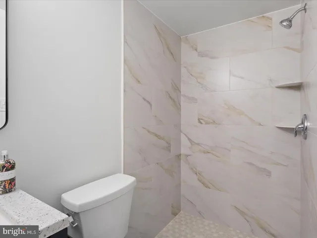 a white toilet sitting next to a shower curtain