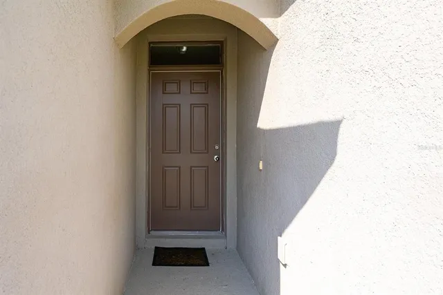 a view of front door