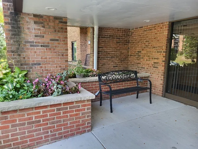 a view of a door of a house