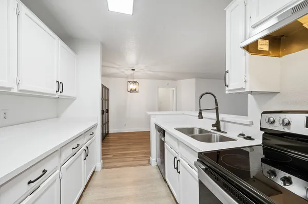 a view of small space with racks on the wall