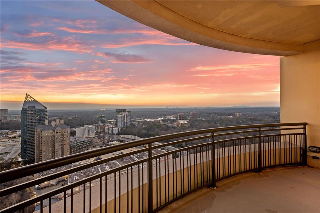 3445 Stratford Road Northeast, Unit 3601 Atlanta, GA 30326 - Photo 17 of 37 a view of city from a balcony