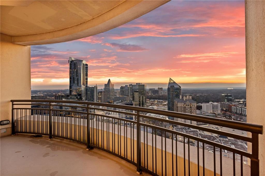 3445 Stratford Road Northeast, Unit 3601 Atlanta, GA 30326 - Photo 18 of 37 a view of city from a balcony