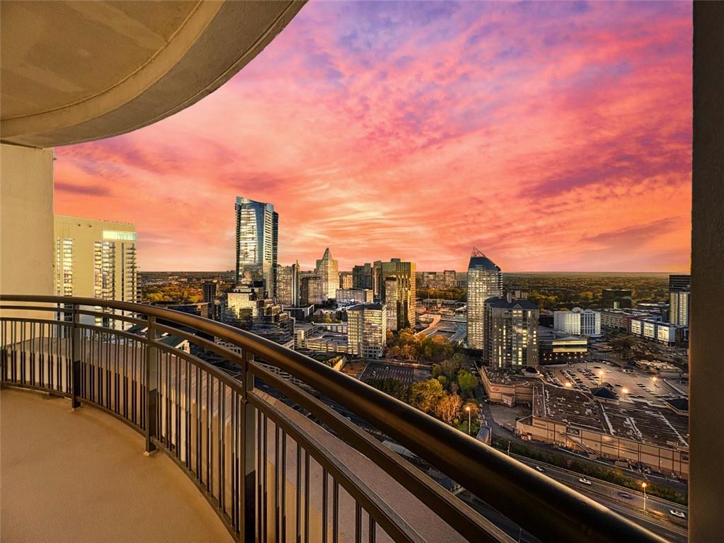 3445 Stratford Road Northeast, Unit 3601 Atlanta, GA 30326 - Photo 35 of 37 a city view from the balcony