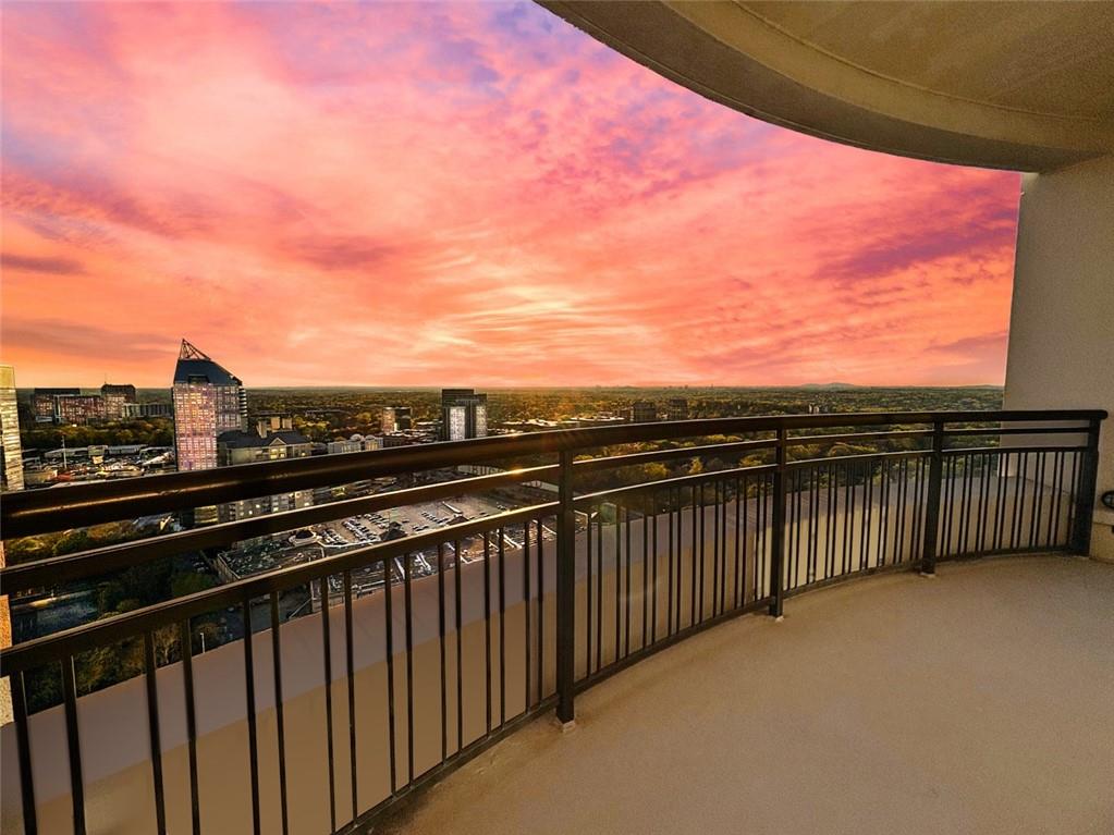 3445 Stratford Road Northeast, Unit 3601 Atlanta, GA 30326 - Photo 36 of 37 a view of city from balcony