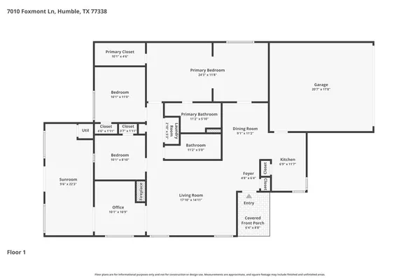 $1,815 | 7010 Foxmont Lane, Humble, TX 77338