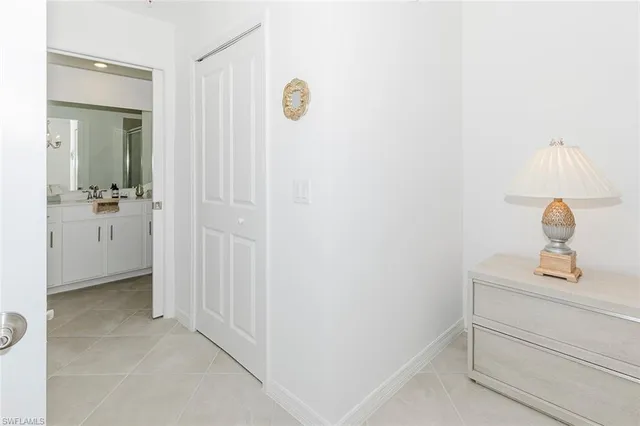 a view of a closet area