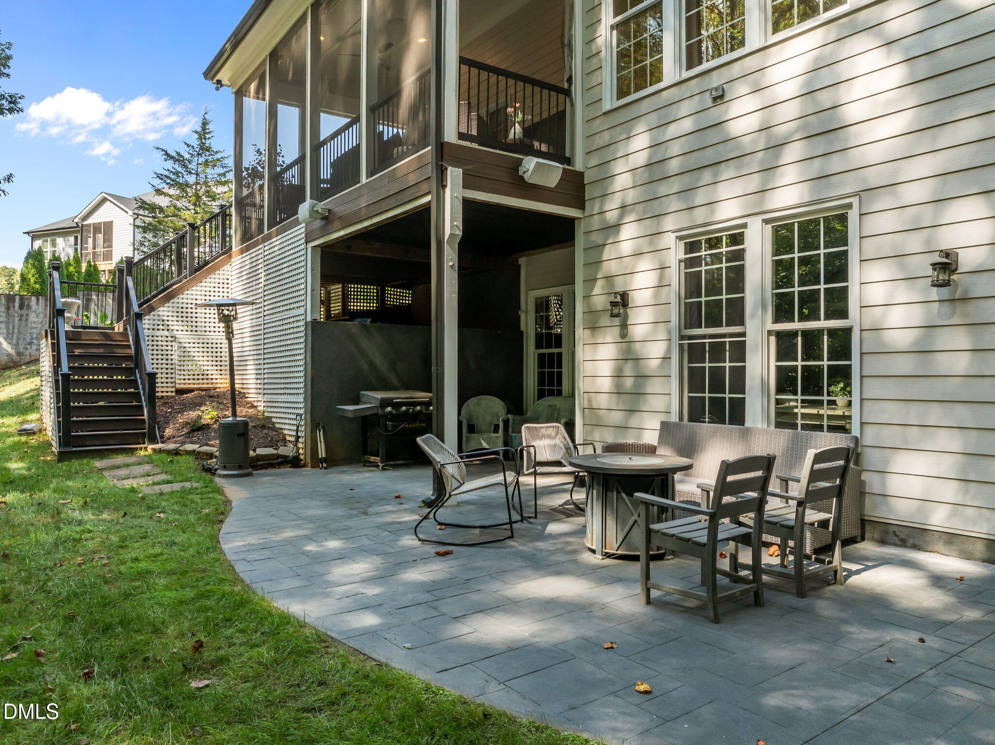 8802 Fidelis Lane Raleigh, NC 27613 - Photo 50 of 60 Patio with covered overhang