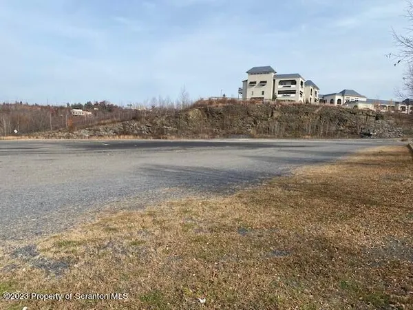 a view of a lake in middle of the town