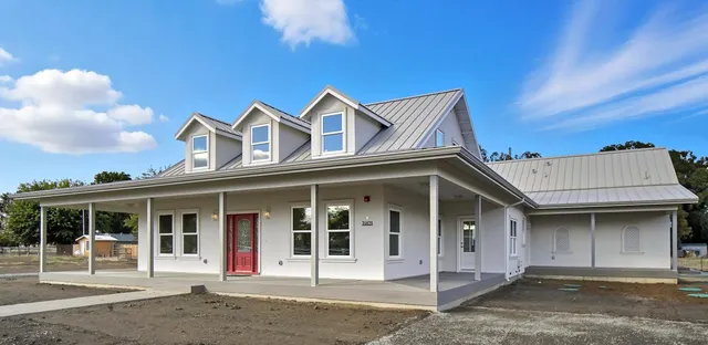 a front view of a house
