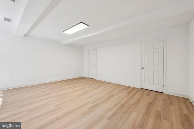 wooden floor in a room