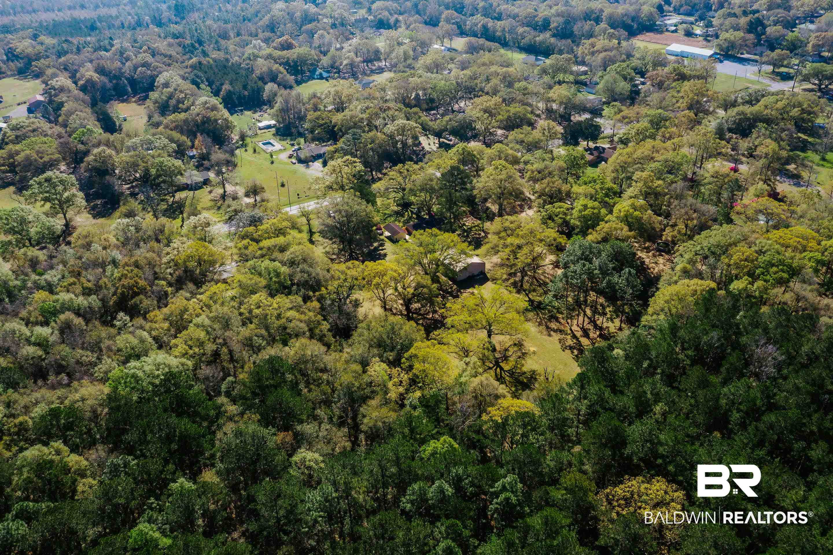 5151 McCrary Road Semmes, AL 36575 - Photo 4 of 62 Aerial overview of property's location featuring a forest