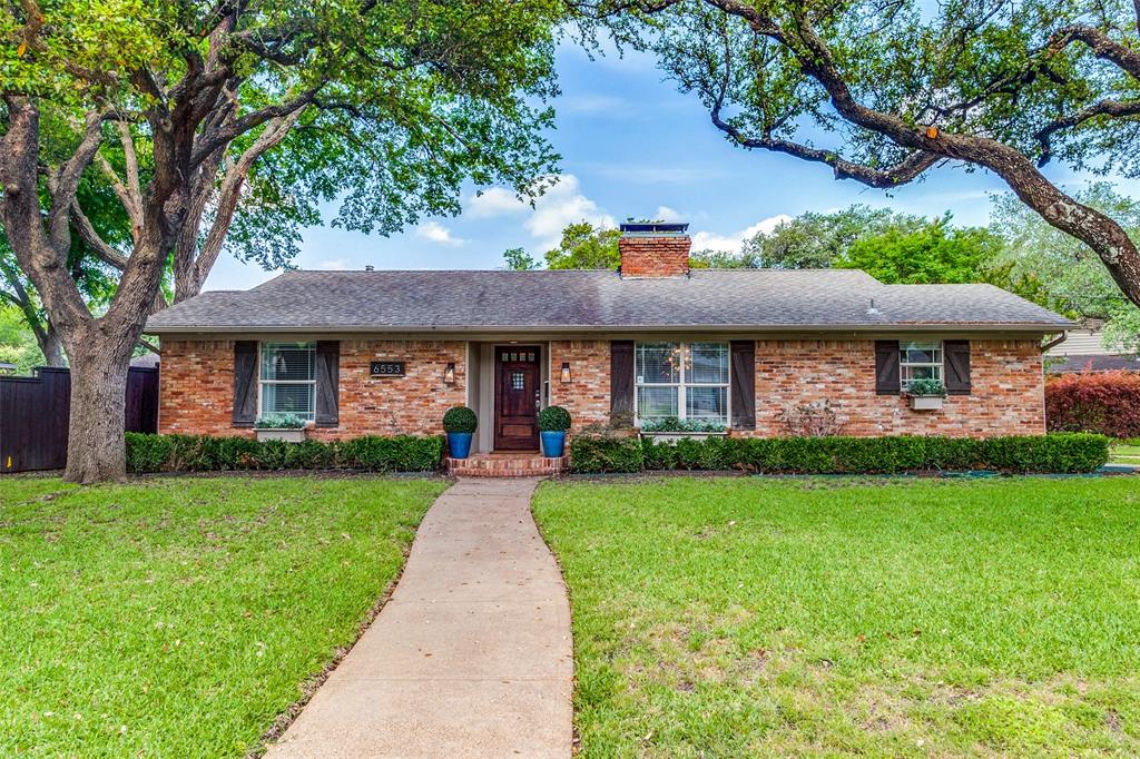 6553 Ridgemont Drive Dallas, TX 75214 - Photo 1 of 1 a front view of a house with garden
