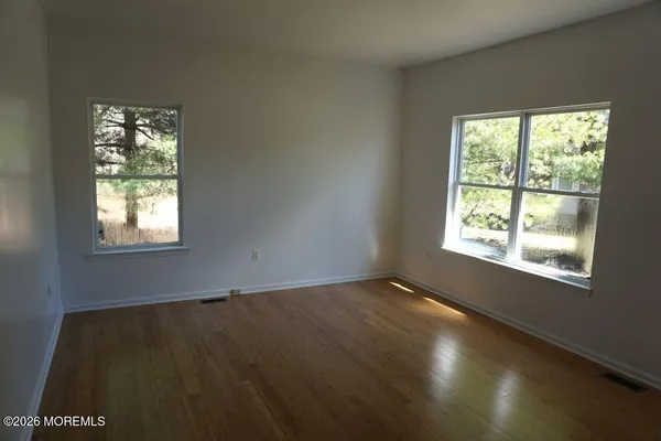 a view of a back yard of the house
