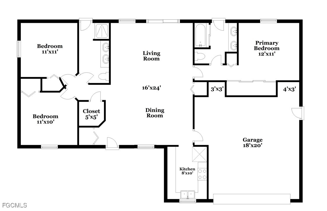 803 Hamilton Avenue Lehigh Acres, FL 33972 - Photo 14 of 16 a picture of a wall with a white wall and white walls