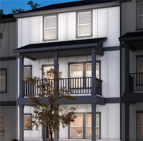 a view of a house with a porch