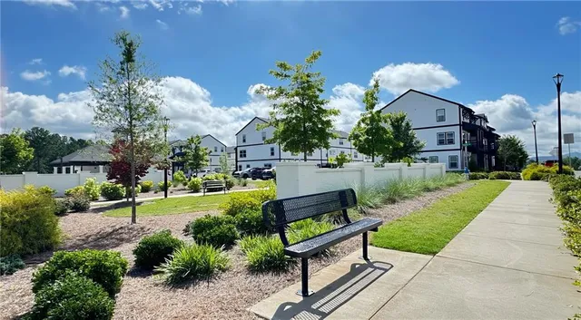 a house view with a garden space