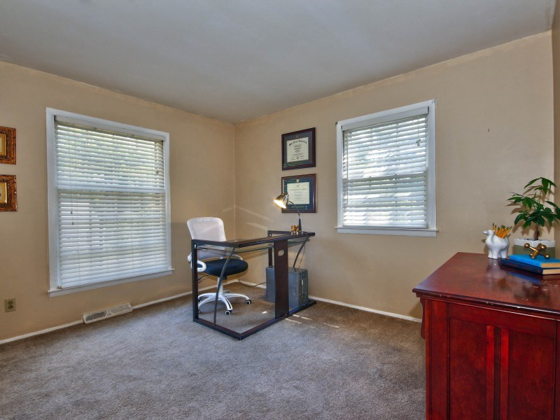 4801 Radcliff Road Raleigh, NC 27609 - Photo 12 of 25 Bedroom 3 is currently being used as an office. Bedroom