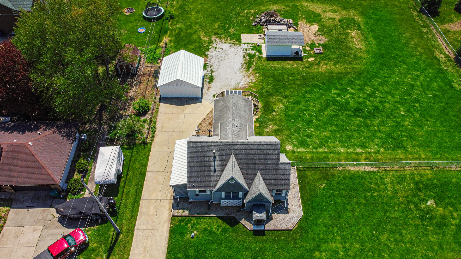 324 West Johnson Road La Porte, IN 46350 - Photo 2 of 34 an aerial view of a house