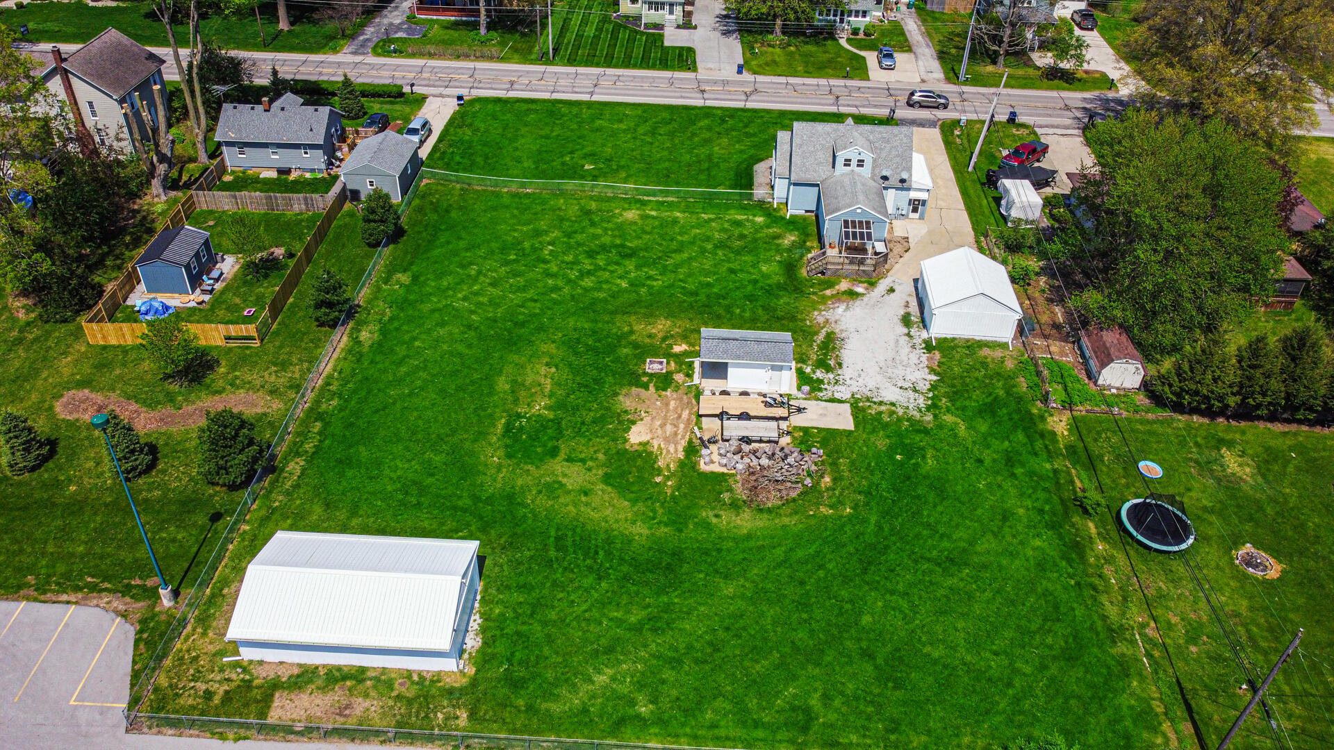 324 West Johnson Road La Porte, IN 46350 - Photo 5 of 34 an aerial view of residential house with outdoor space and trees all around