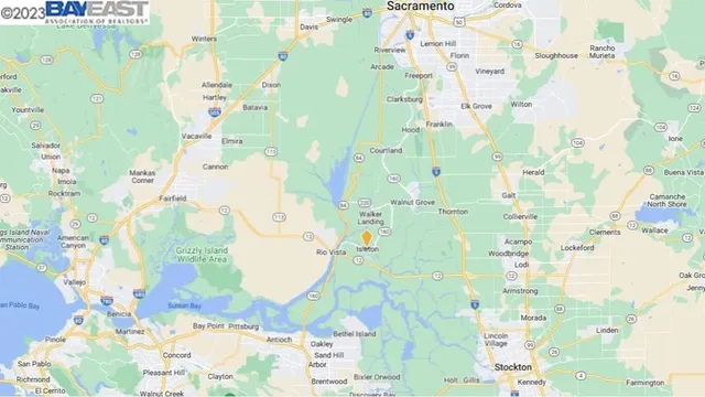 a view of a building and a street