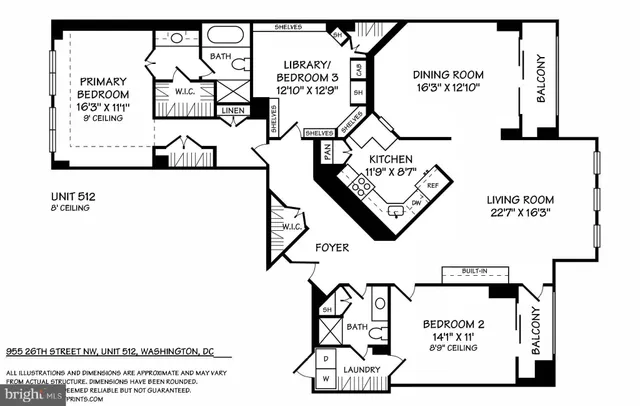 $935,000 | 955 26th Street Northwest, Unit 512, Washington, DC 20037