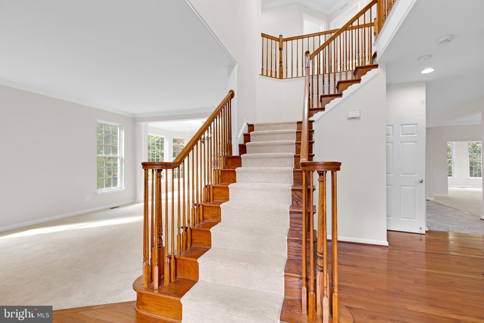 8566 Brickshire Lane Manassas, VA 20112 - Photo 3 of 59 a view of entryway and hall with wooden floor