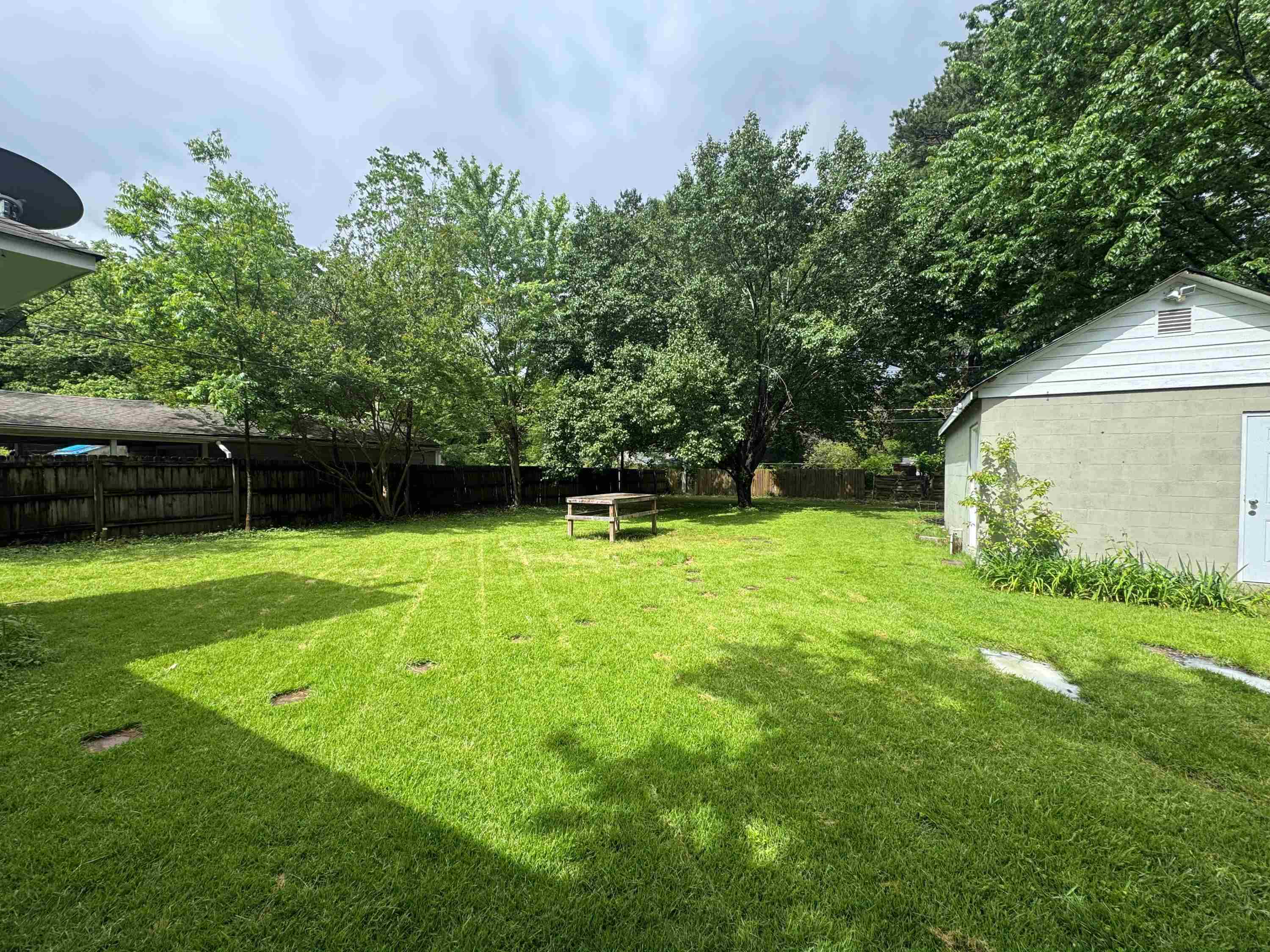 1343 Colonial Road Memphis, TN 38117 - Photo 20 of 33 a view of a backyard with a garden