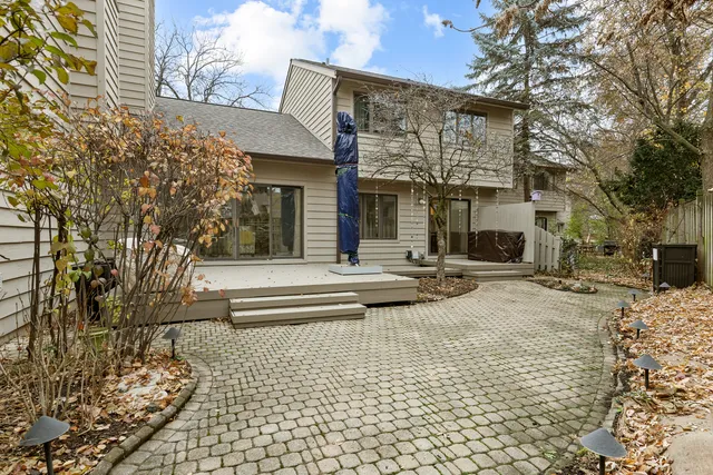 a view of a building with a outdoor space