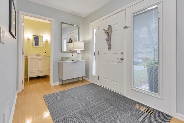a view of a bathroom with a tub shower and a sink