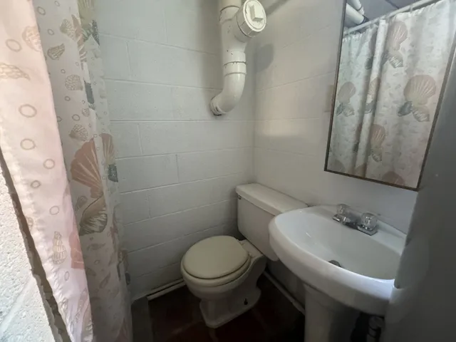 a view of backyard with green space