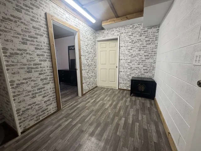 a backyard of a house