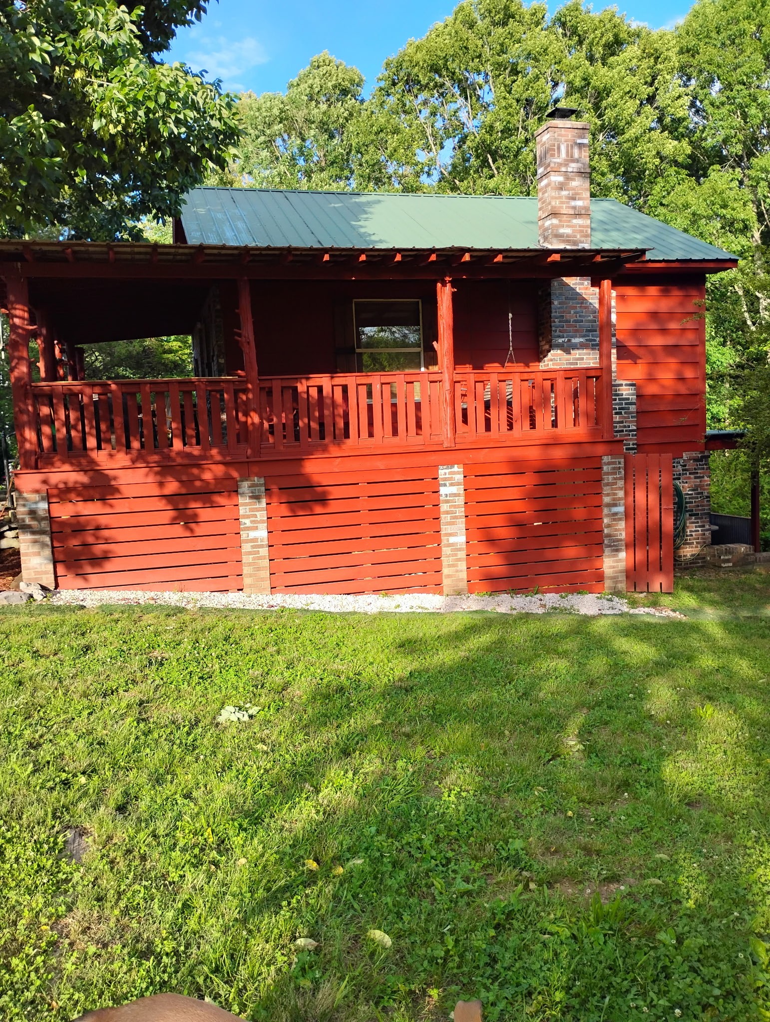 10795 Back Piney Road Bon Aqua, TN 37025 - Photo 7 of 64 a view of a backyard with sitting area