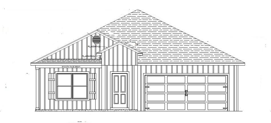 a view of a black and white wall