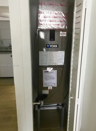 a view of a fireplace in a room