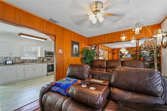 a outdoor living space with furniture