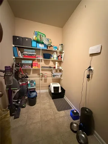 an empty room with window