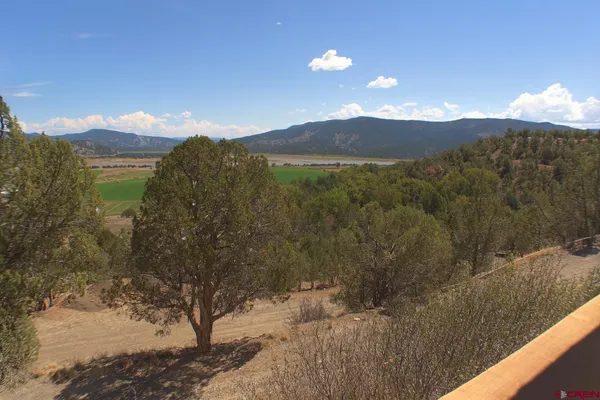 a view of a city from a balcony
