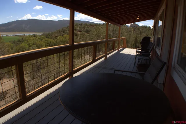 a view of balcony with couch