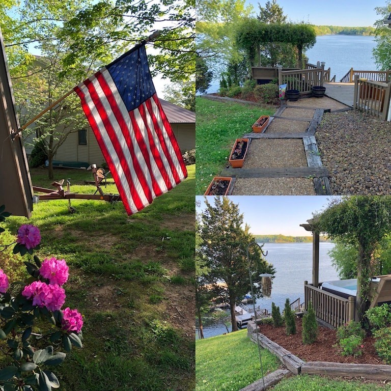 175 Holly Tree Drive Estill Springs, TN 37330 - Photo 4 of 38 a view of a backyard with plants and palm trees