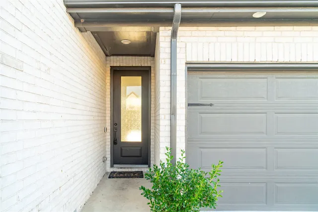 a view of front door of house