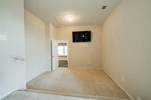 a bathroom with a shower and a sink