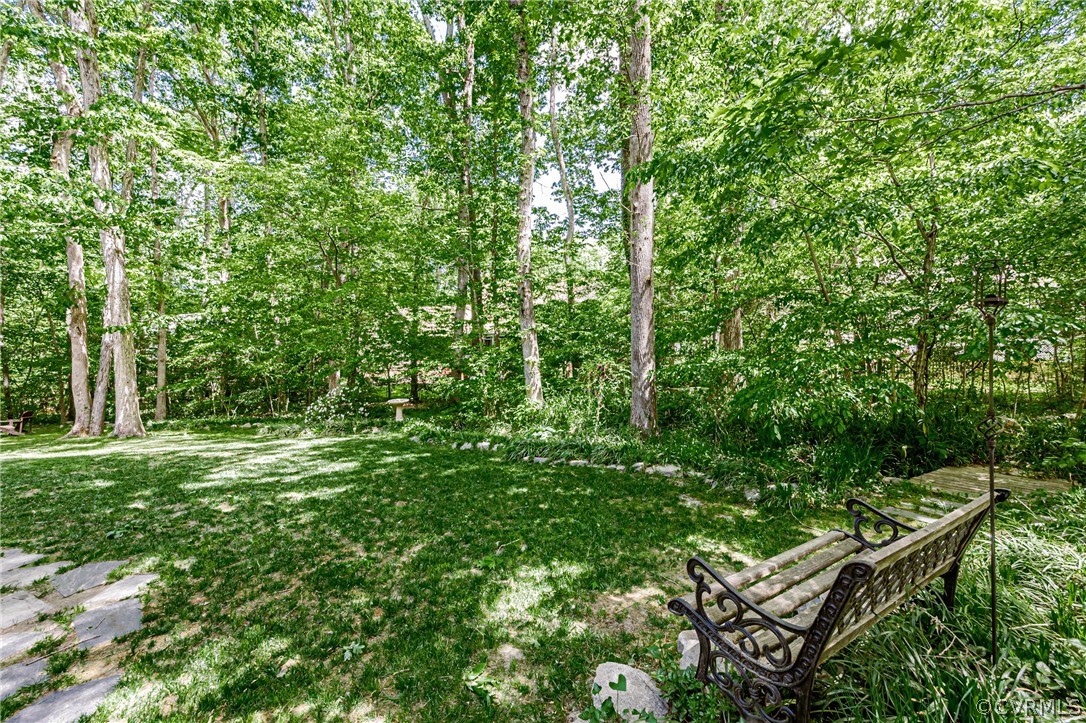 6022 Watch Harbour Road Midlothian, VA 23112 - Photo 46 of 50 a view of a yard with plants and large trees
