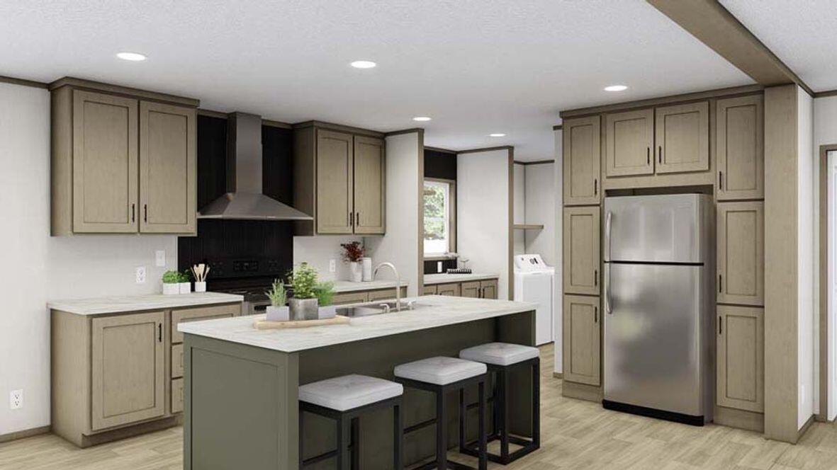386 South Main Street, Unit LOT A Ridgeville, SC 29472 - Photo 4 of 9 Builder rendering kitchen