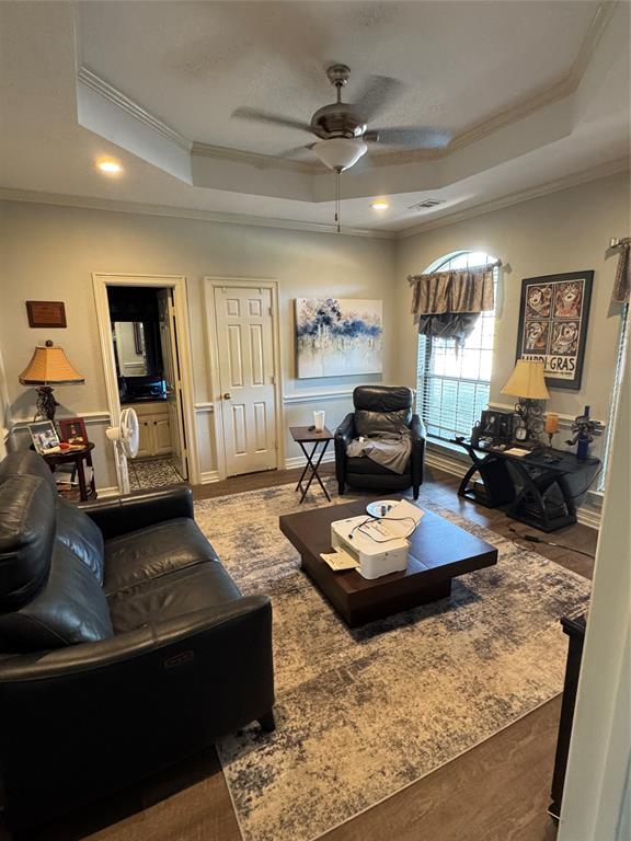 1762 Timber Ridge Circle Corinth, TX 76210 - Photo 11 of 26 Tray ceiling with crown molding and recessed lighting