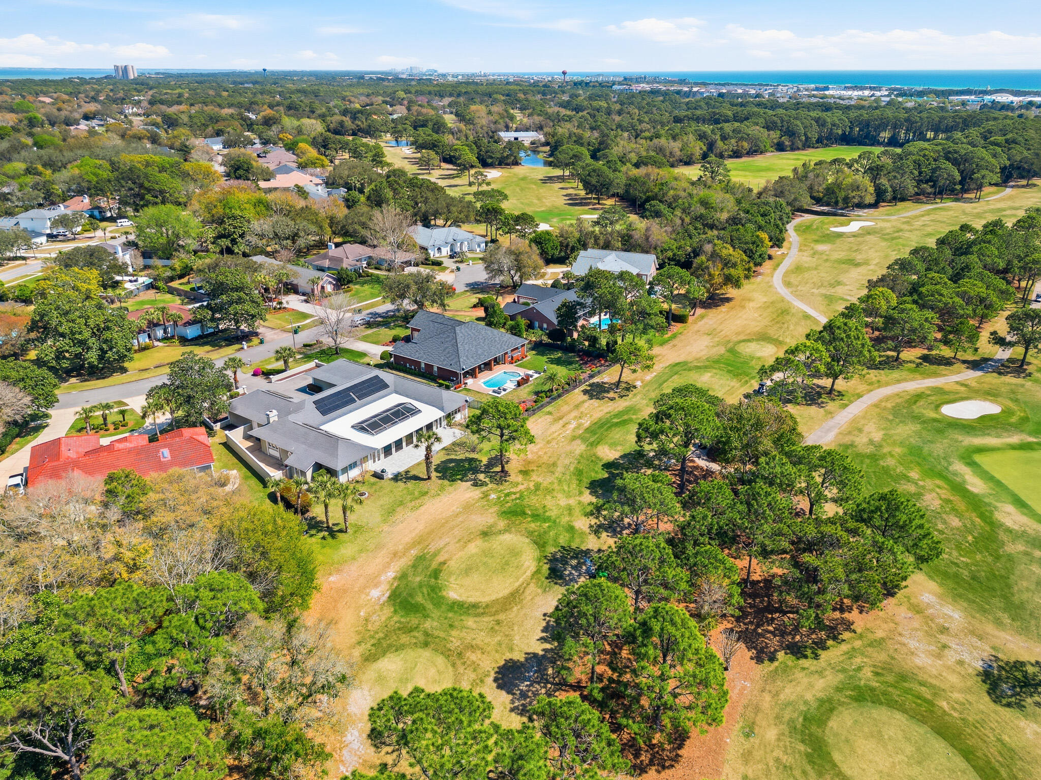 8 Weekewachee Circle Destin, FL 32541 - Photo 52 of 55 an aerial view of residential houses with outdoor space