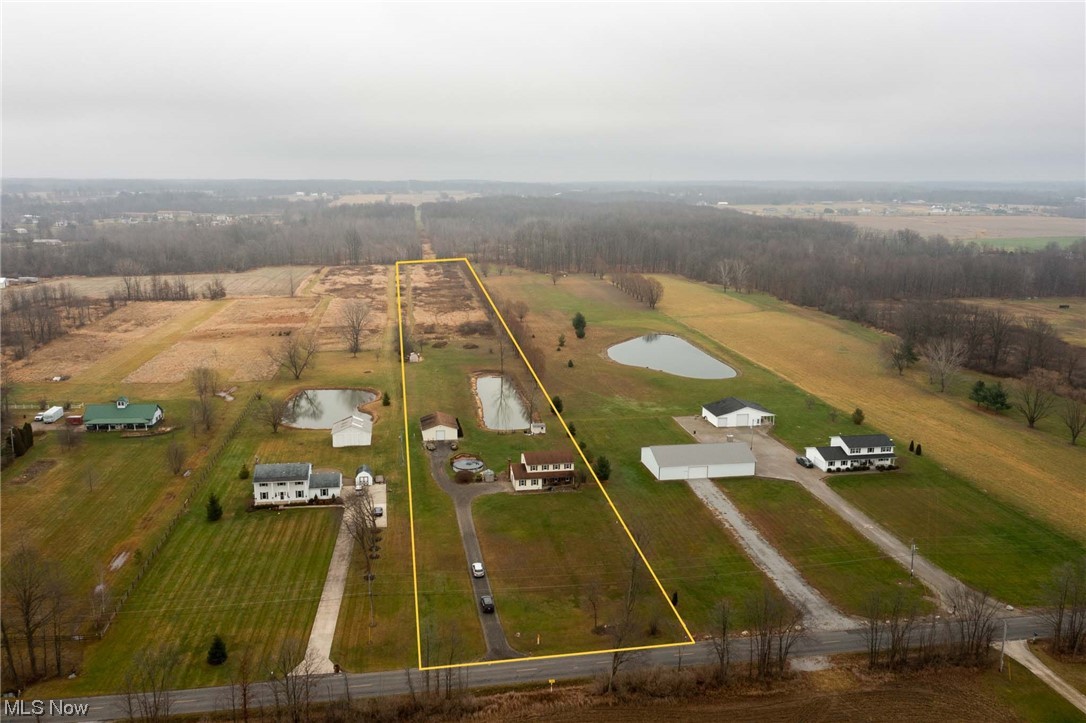 3465 Yost Road Litchfield, OH 44253 - Photo 25 of 27 Bird's eye view featuring a water view