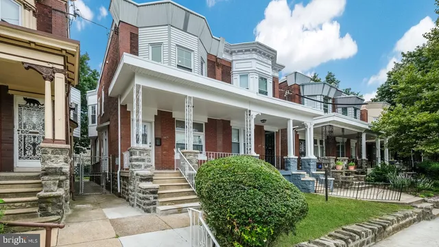 a view of a building with a patio