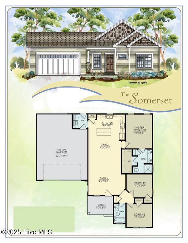 1760 Cardinal Drive Deep Run, NC 28525 - Photo 2 of 37 Somerset 2car garage ElvFloor