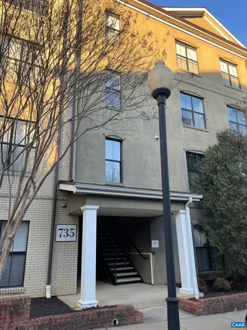 a front view of a building