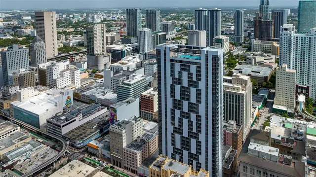 a view of a city from a balcony